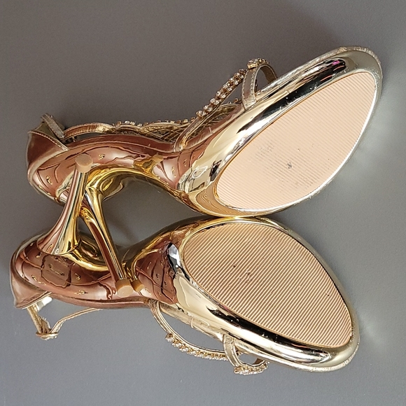 Rhinestone strappy heels! - Picture 8 of 10